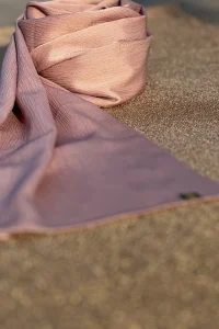 SHEQUIN Elegant Crinkle Silk -Misty Rose