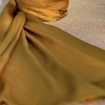 SHEQUIN Elegant Crinkle Silk -Copper Gold