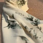 SHEQUIN Printed Hijab -Olive Blossom